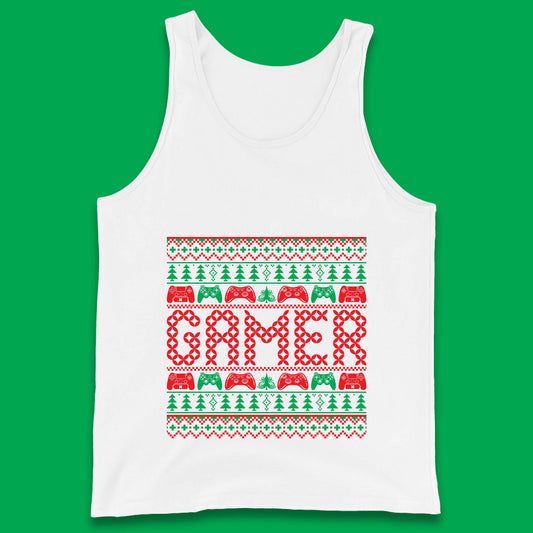 christmas game controller tank top