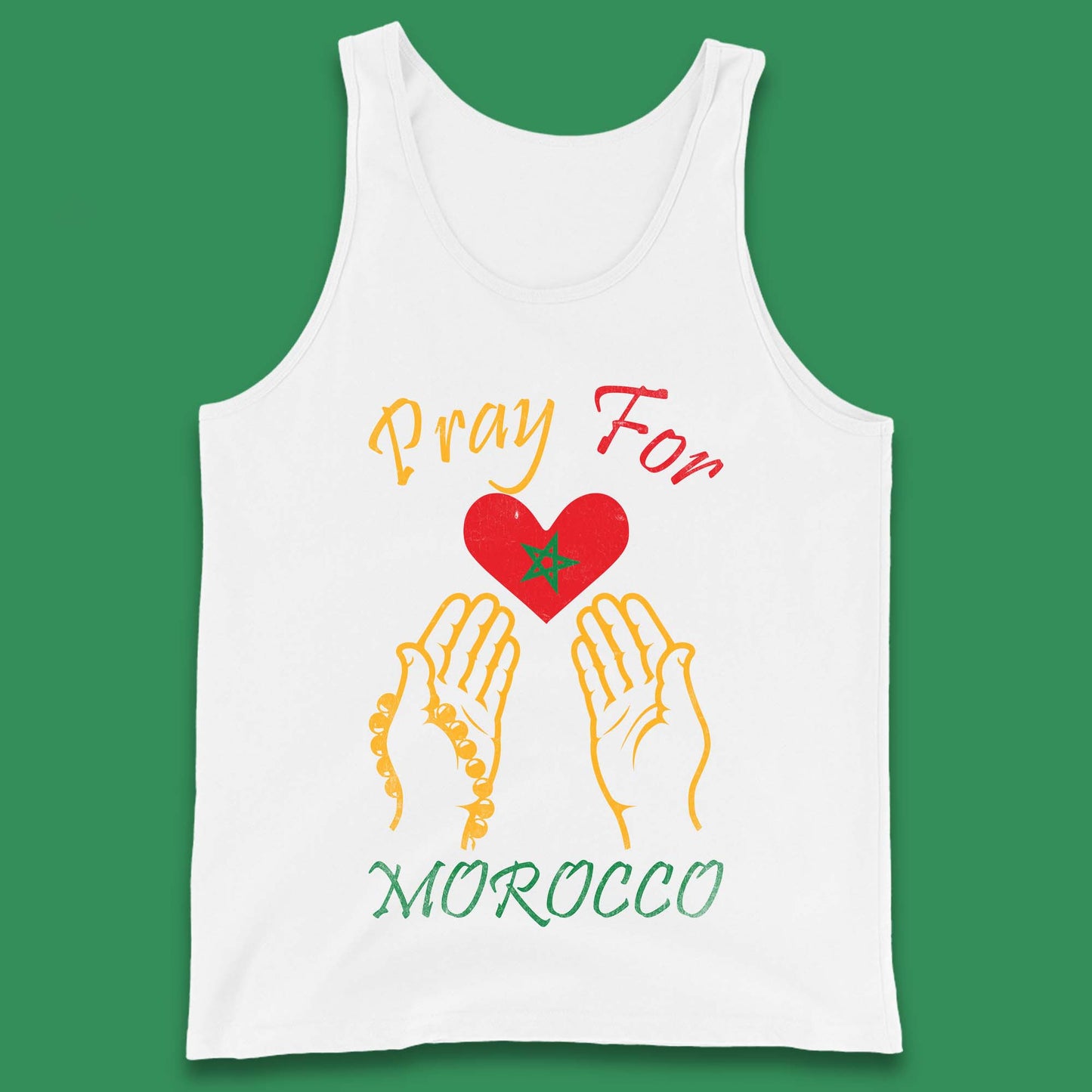 Pray For Morocco Stay Strong Morocco Earthquake Support Tank Top