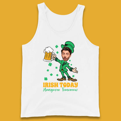 Personalised Irish Today Hungover Tomorrow Tank Top