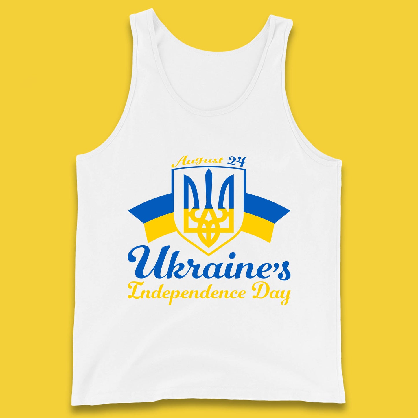 Ukraine's 24 August Ukraine Independence Day Proud Ukrainian Tank Top