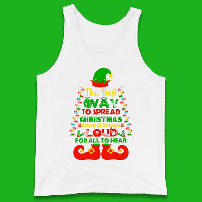 elf christmas quote tank top