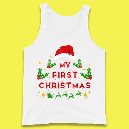 my first christmas winter tank top