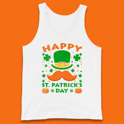 Leprechaun Hat & Ginger Mustache Tank Top