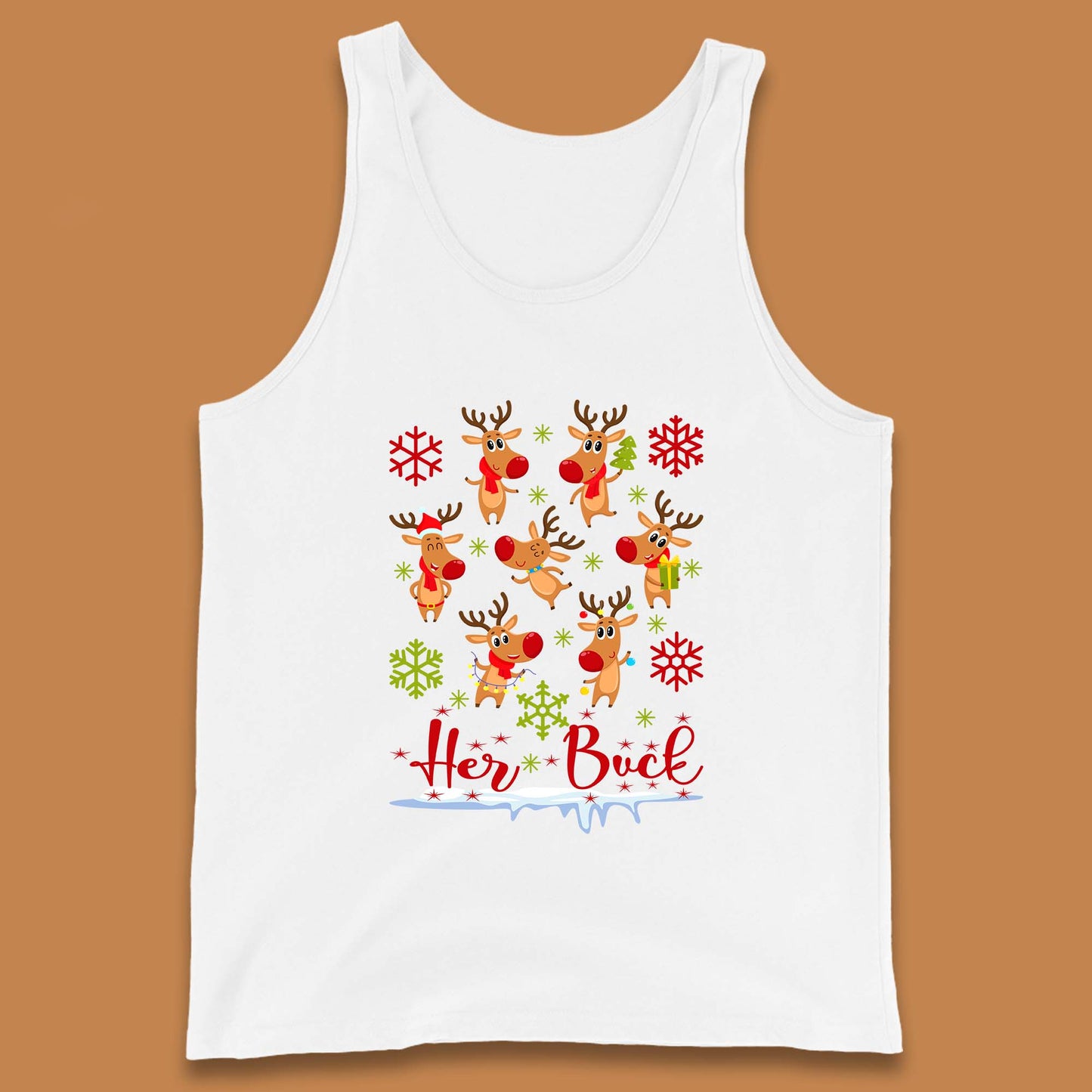 rudolph reindeers tank top