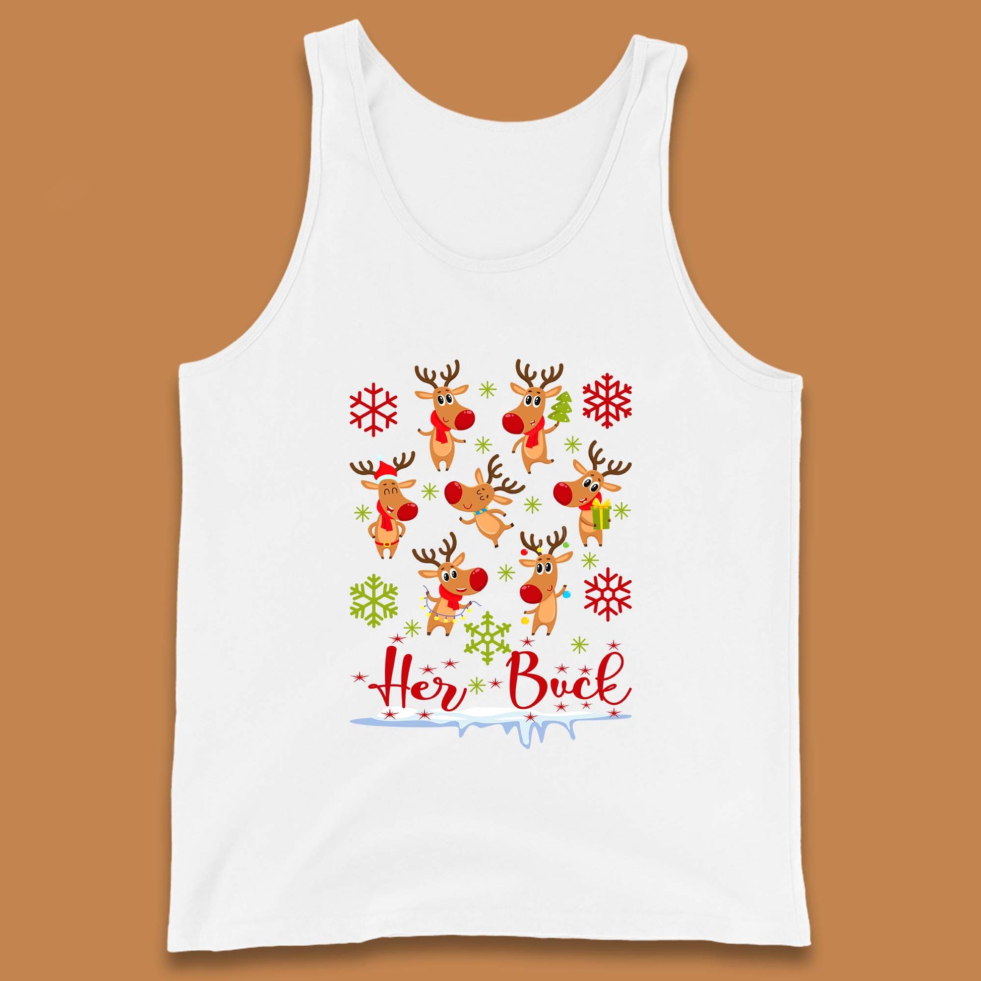 rudolph reindeers tank top