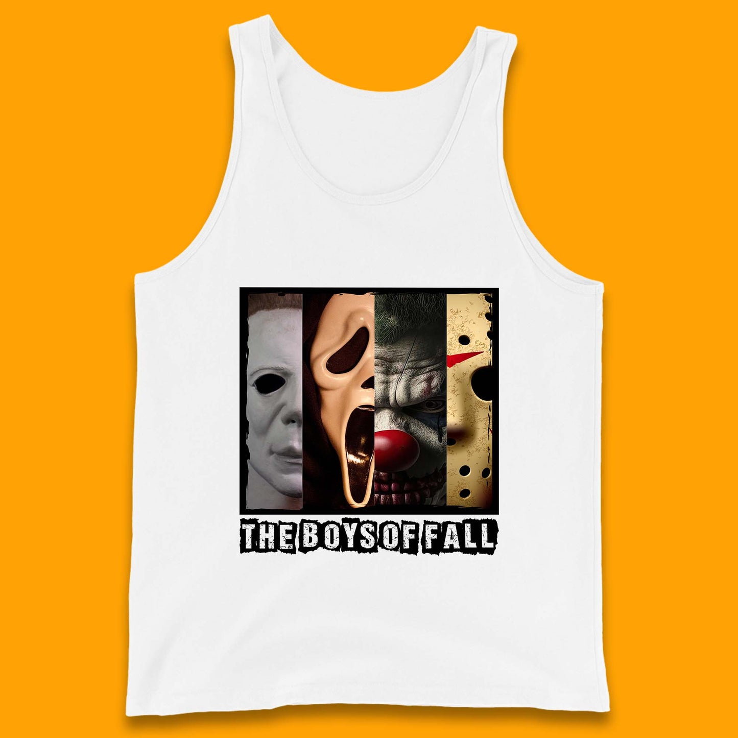 The Boys Of Fall Halloween Horror Movie Characters Friends Halloween Villians Serial Killers Tank Top
