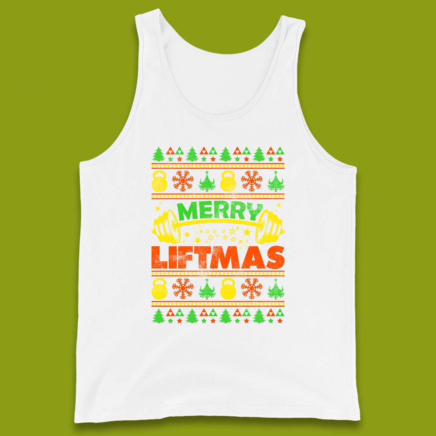 Merry Liftmas Christmas Tank Top