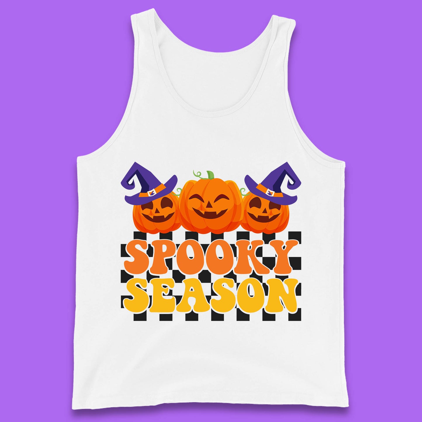 Spooky Season Halloween Jack-O-Lantern Pumpkins Spooky Vibes Tank Top