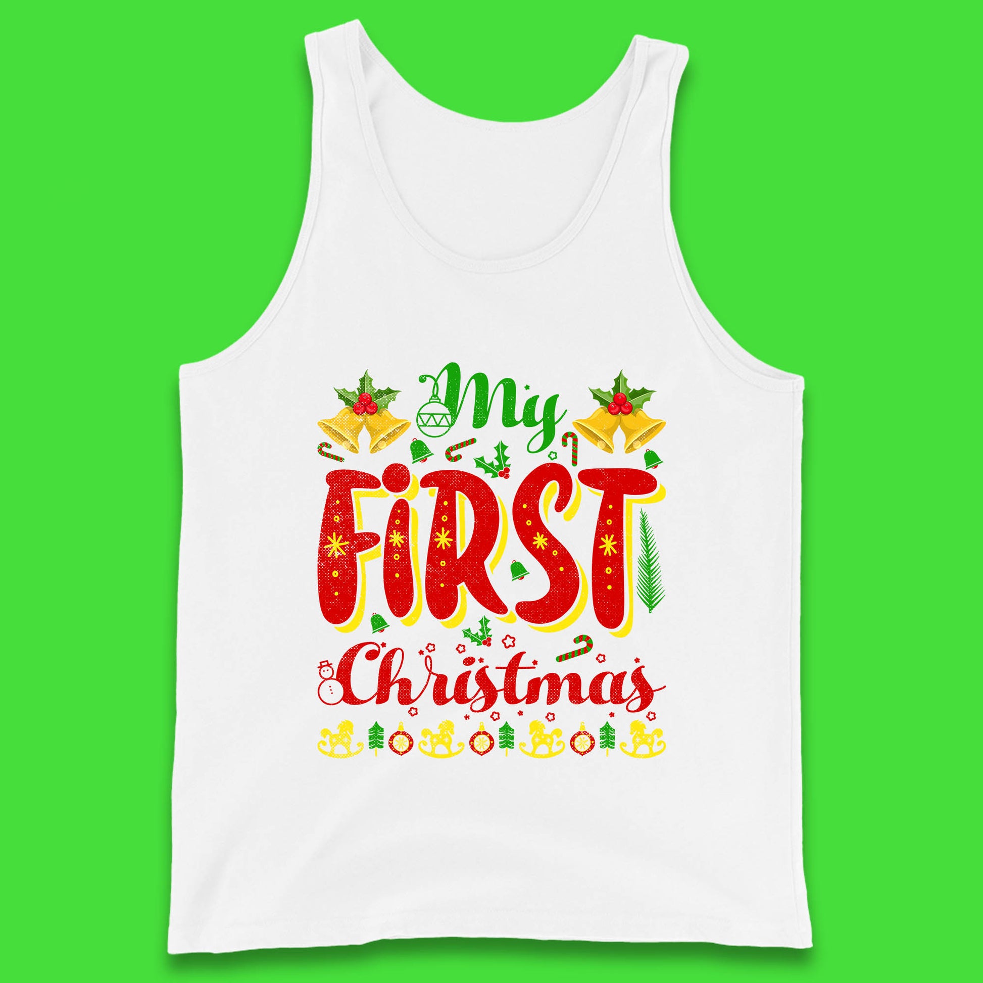 my first christmas tank top