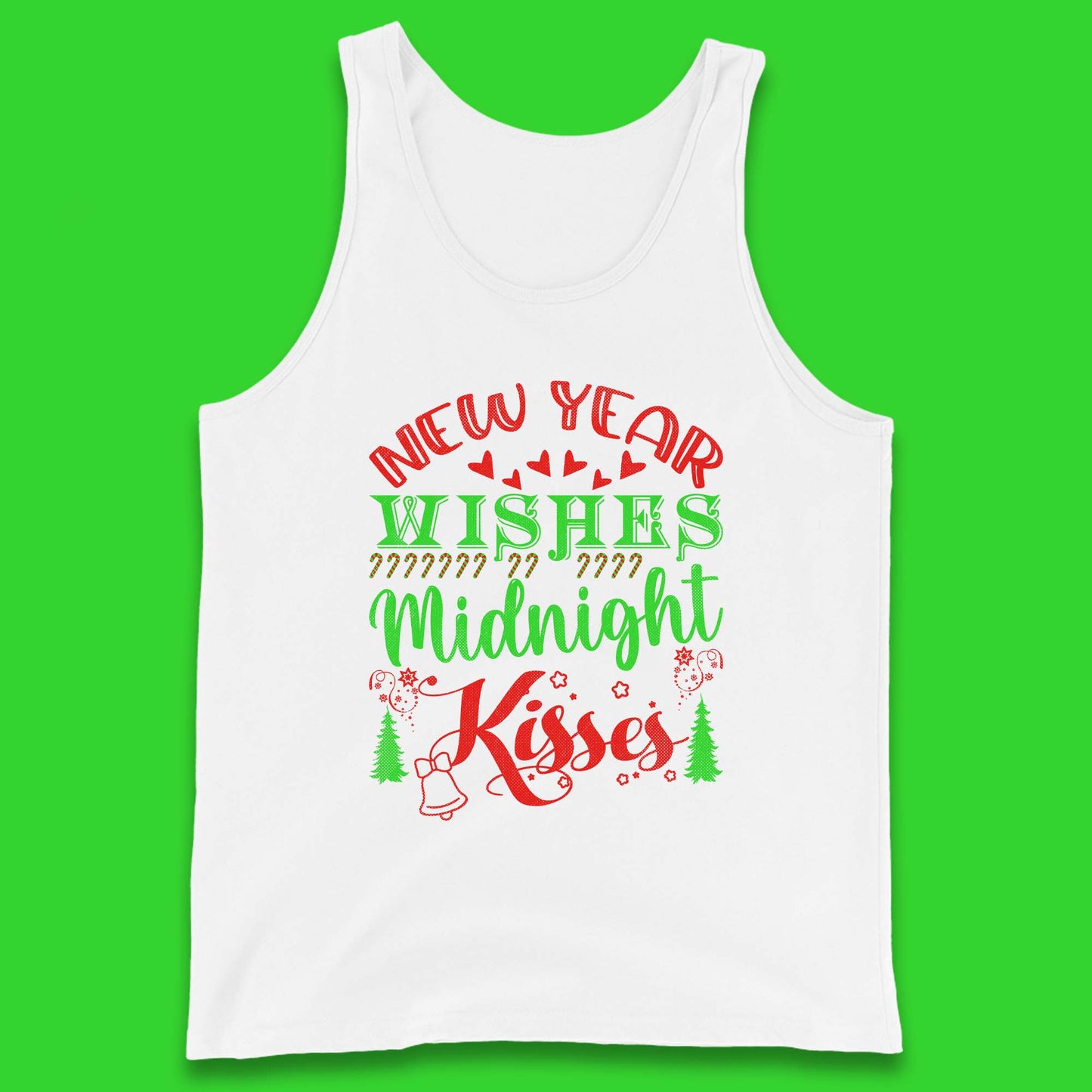 new year wishes christmas tank top