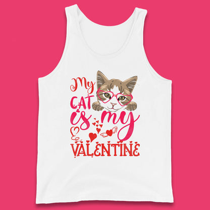 My Cat Is My Valentine Tank Top