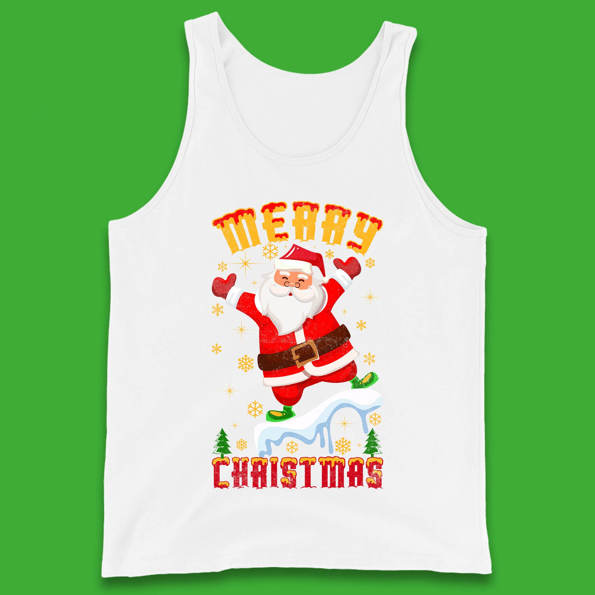 merry christmas santa claus tank top
