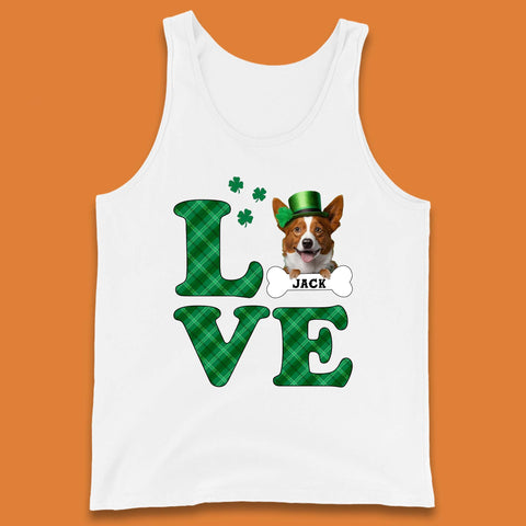 Personalised Love St. Patrick's Dog Tank Top