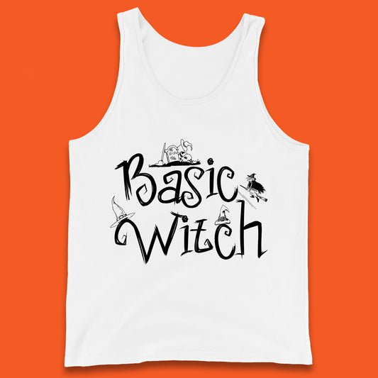 Basic Witch Funny Halloween Witch Horror Spooky Season Tank Top