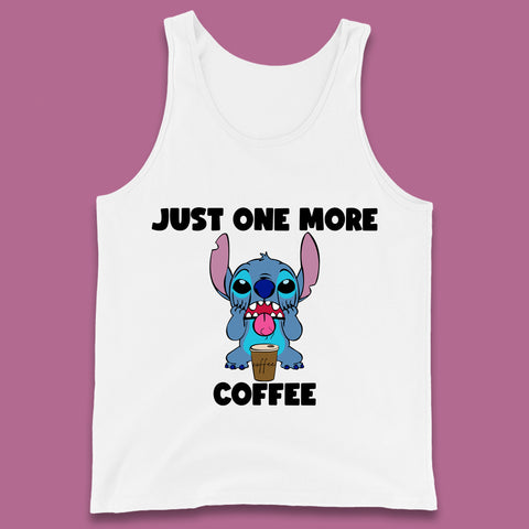 Just One More Coffee Disney Stitch Drink Coffee Disneyworld Lilo & Stitch Lovers Tank Top