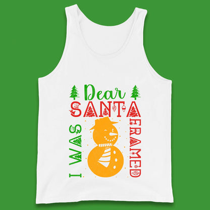 snowman christmas tank top