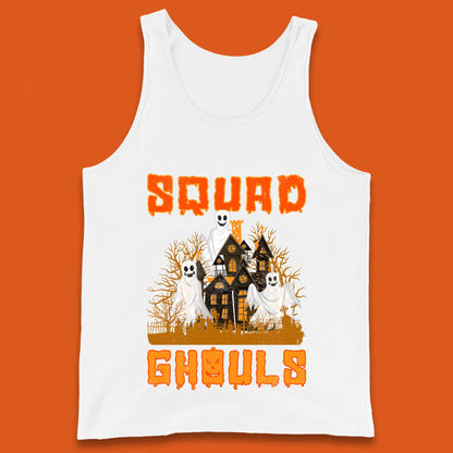 Squad Ghouls Halloween Boo Ghost Horror Scary Haunted House Tank Top