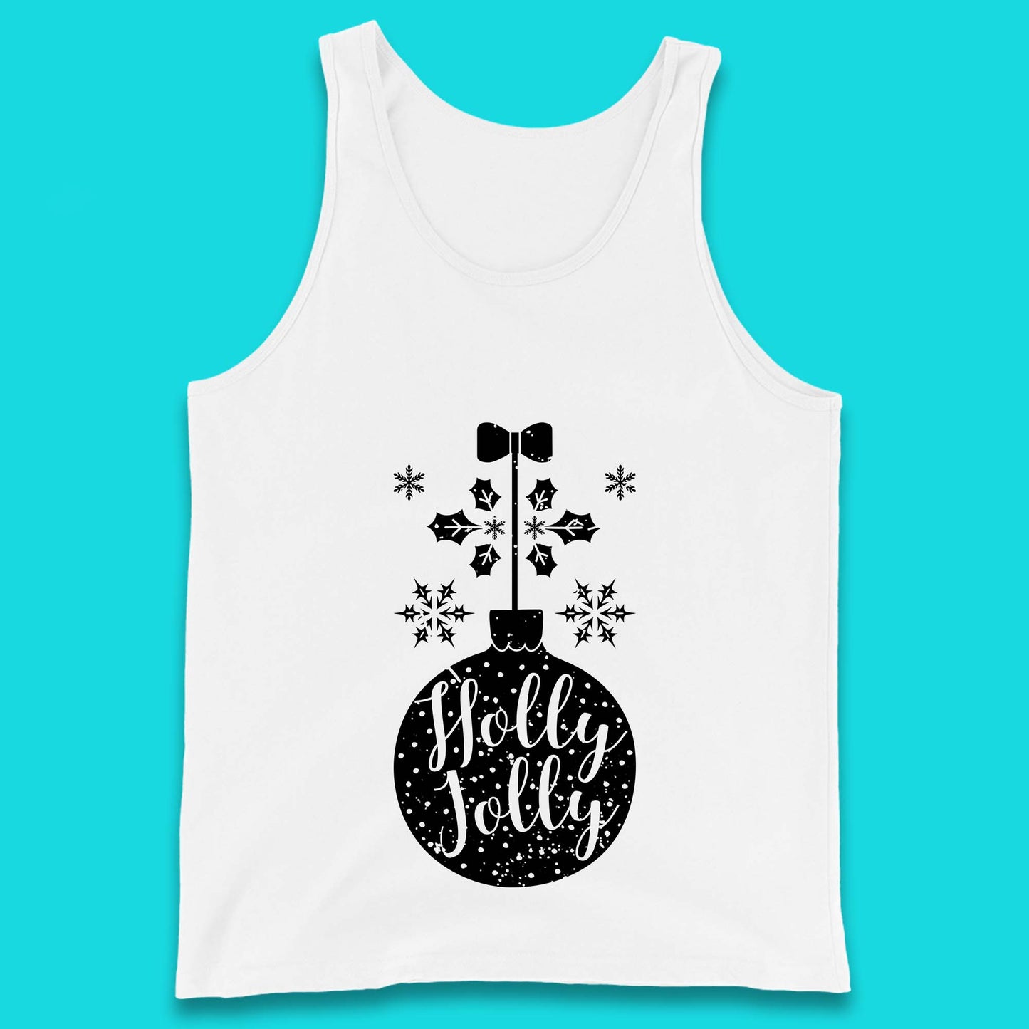 holly jolly christmas tank top