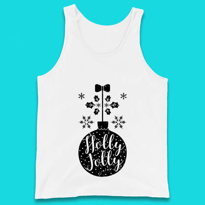 holly jolly christmas tank top