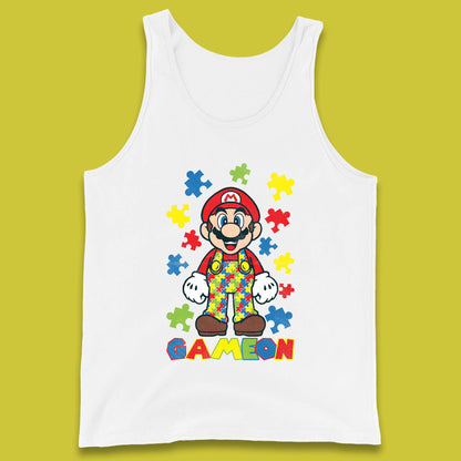 Autism Super Mario Tank Top