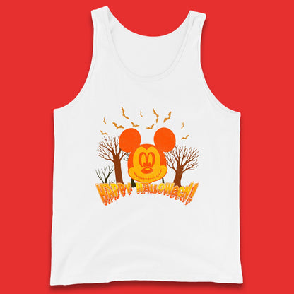 Happy Halloween Mickey Mouse Horror Scary Spooky Jack Face Halloween Disney Trip Tank Top