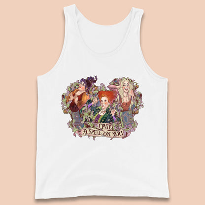 I Putt A Spell On You Halloween Sanderson Sisters Hocus Pocus Vintage Witches Tank Top