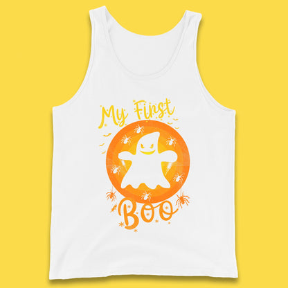 My First Boo Halloween Funny Boo Ghost Horror Scary Creepy Season Tank Top