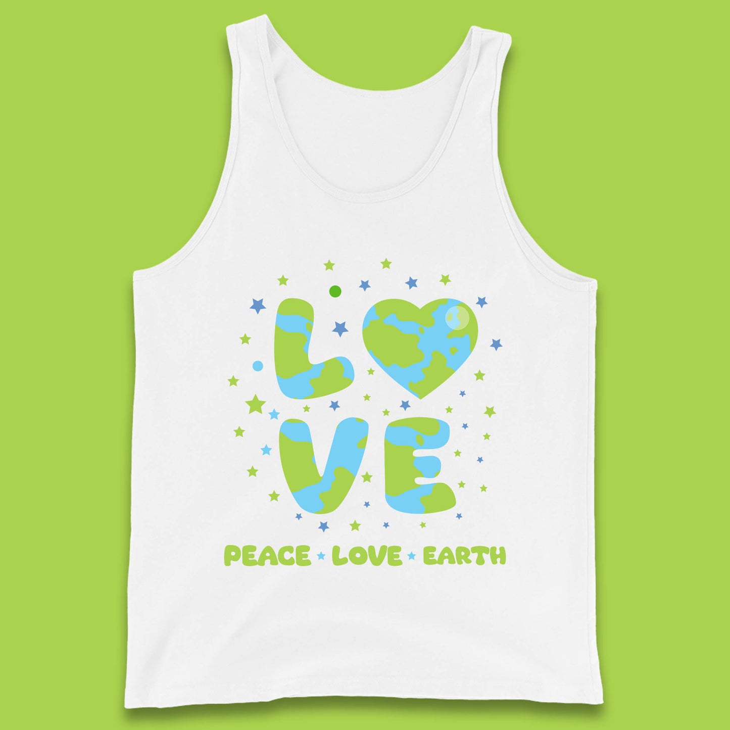 Peace Love Earth Environmental Climate Change Save The Earth Tank Top