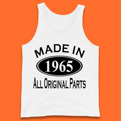 Made In 1965 All Original Parts Vintage Retro 58th Birthday Funny 58 Years Old Birthday Gift Tank Top