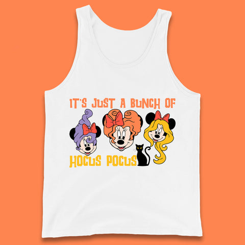 It's Just A Bunch Of Hocus Pocus Halloween Witches Minnie Mouse & Friends Disney Trip Tank Top