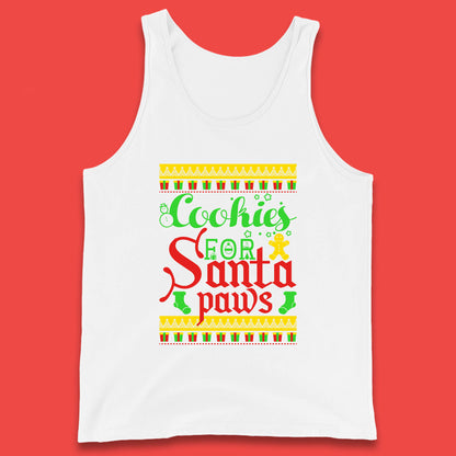 christmas cookies for santa paws tank top