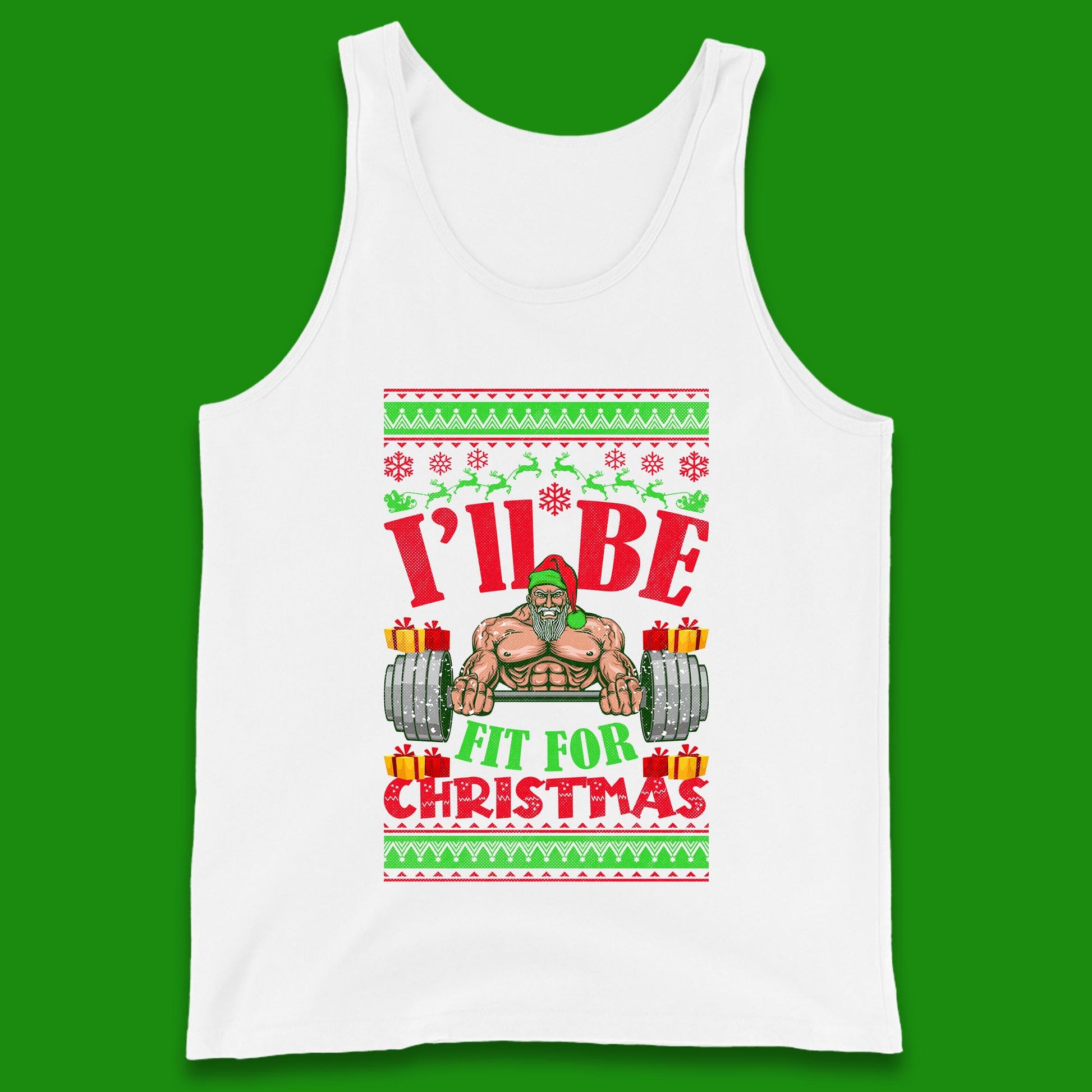 christmas gym tank top