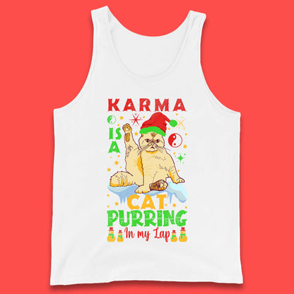Christmas Karma Is A Cat Tank Top