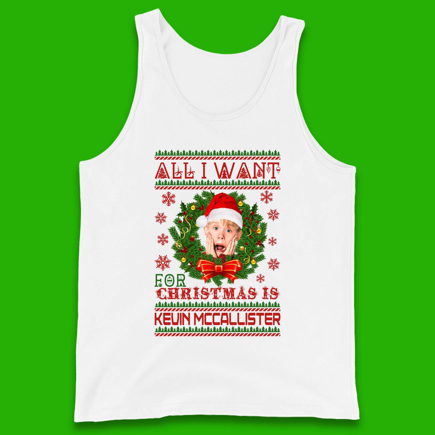 Kevin McCallister Christmas Tank Top