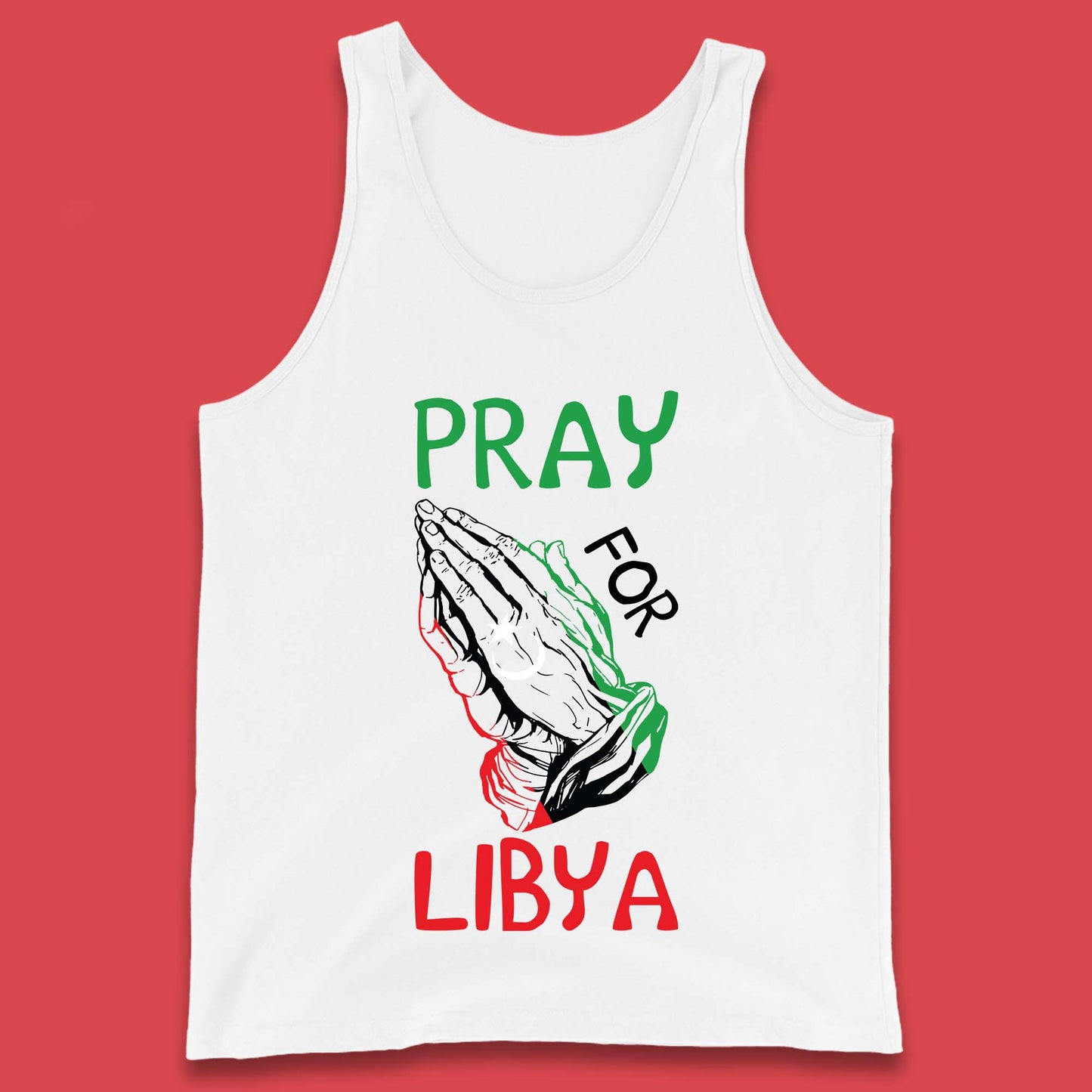 Pray For Libya Stand With Libya Help Libya Flood Solidarity Tank Top