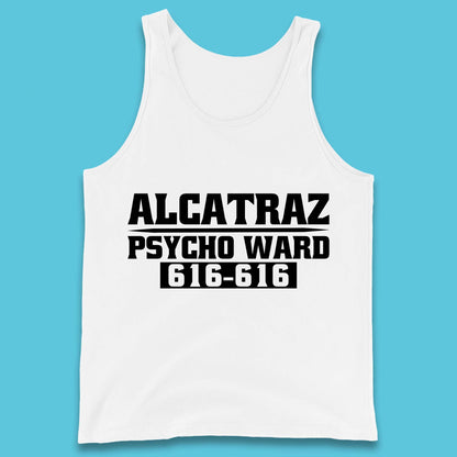 Alcatraz Psycho Ward 616-616 Prison Halloween Costume Prisoner Psych Ward Tank Top