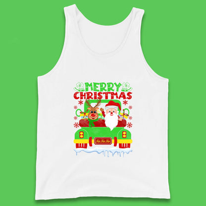 merry christmas truck tank top