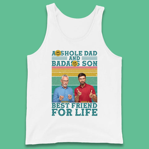 Personalised Asshole Dad And Badass Son Tank Top