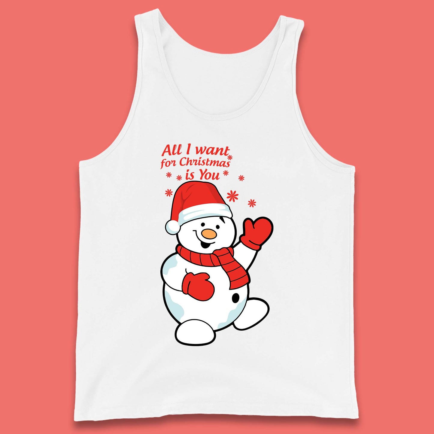 Snowman Christmas Tank Top