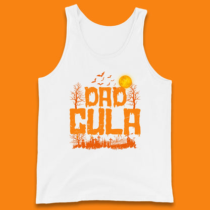 Dadcula Halloween Funny Monster Ghost Spooky Dad Gift Tank Top