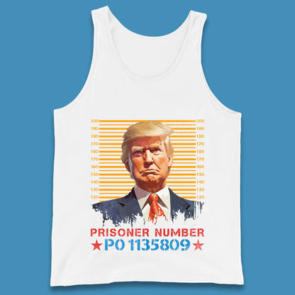 Donald Trump Mug Photo Tank Top