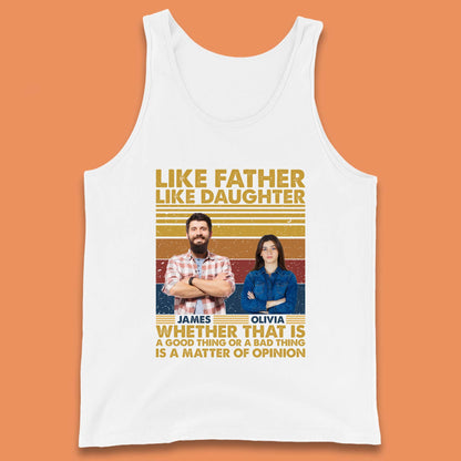 Personalised Like Father Like Daughter Tank Top