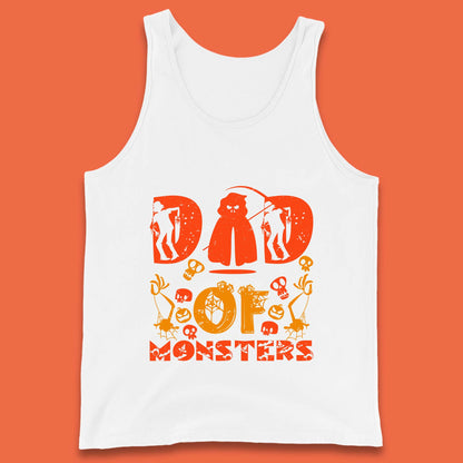 Dad Of Monsters Halloween Spooky Dad Dadster Halloween Costume Tank Top