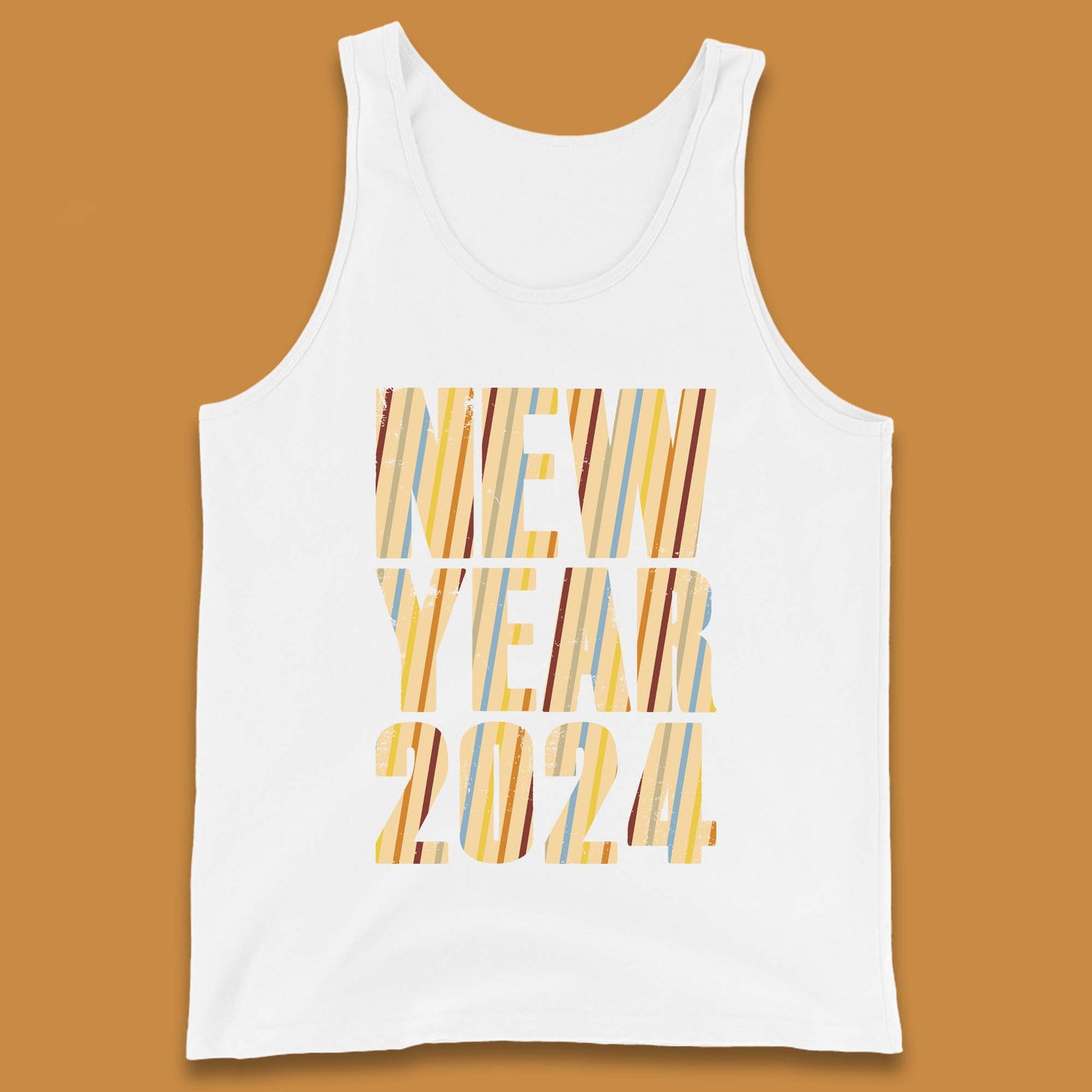 Retro Style New Year 2024 Tank Top