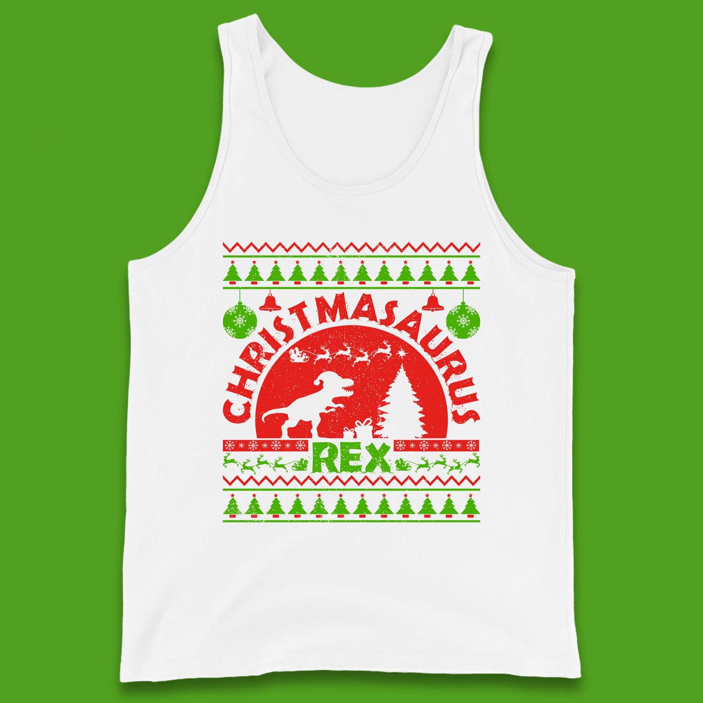 Christmasaurus Rex Tank Top