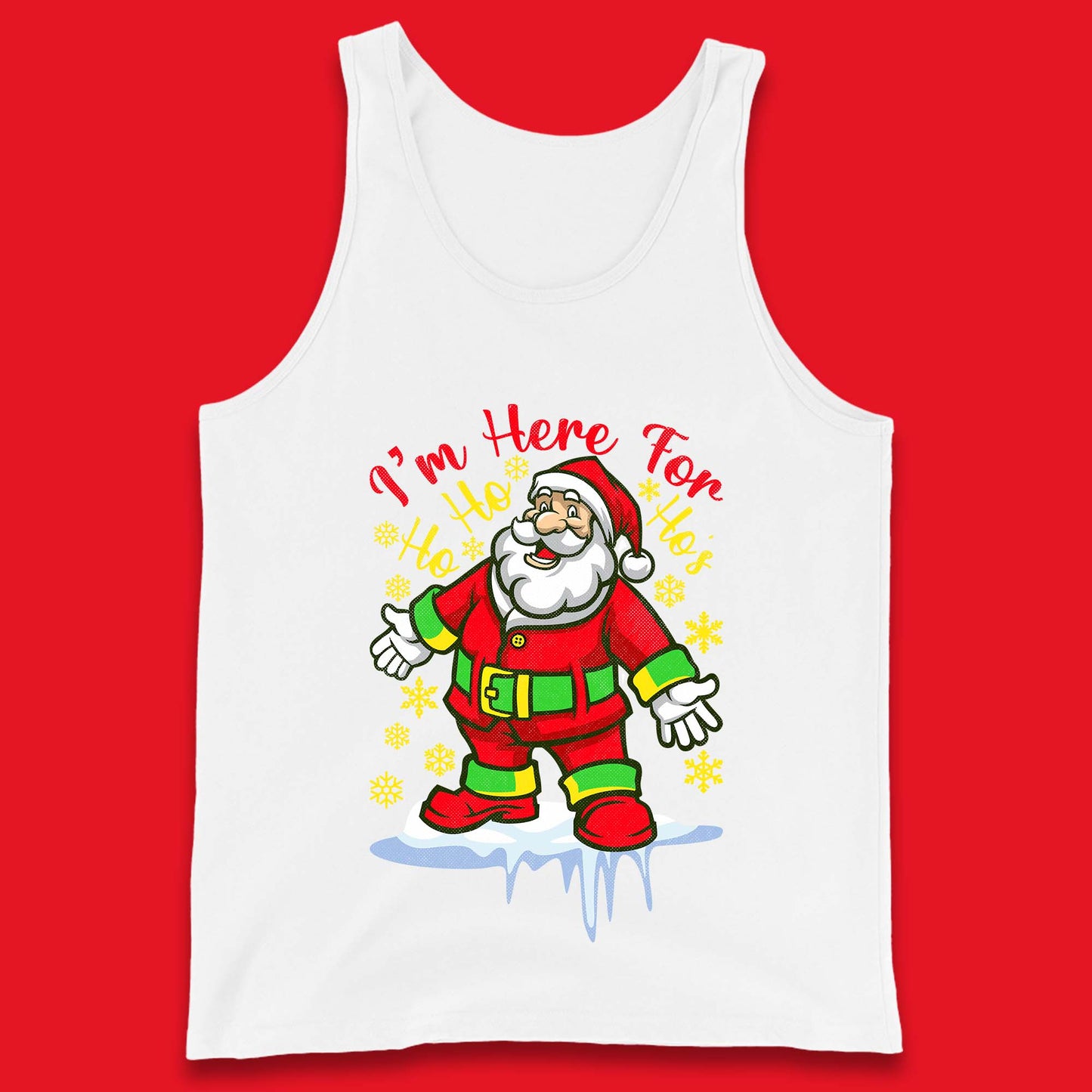 santa claus christmas tank top