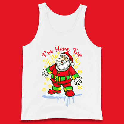 santa claus christmas tank top