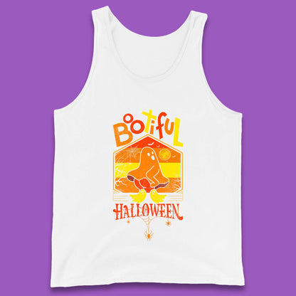 Bootiful Halloween Funny Ghost Big Butt Thick Halloween Ghost Booty Funny Humor Offensive Tank Top