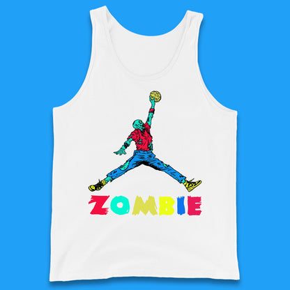 Air Zombie Jumpman Halloween Zombie Parody Funny Humor Tank Top