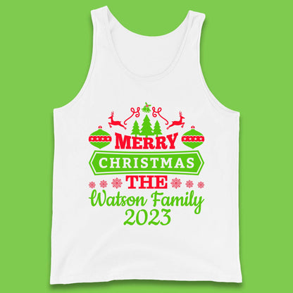Personalised Family Christmas Tank Top